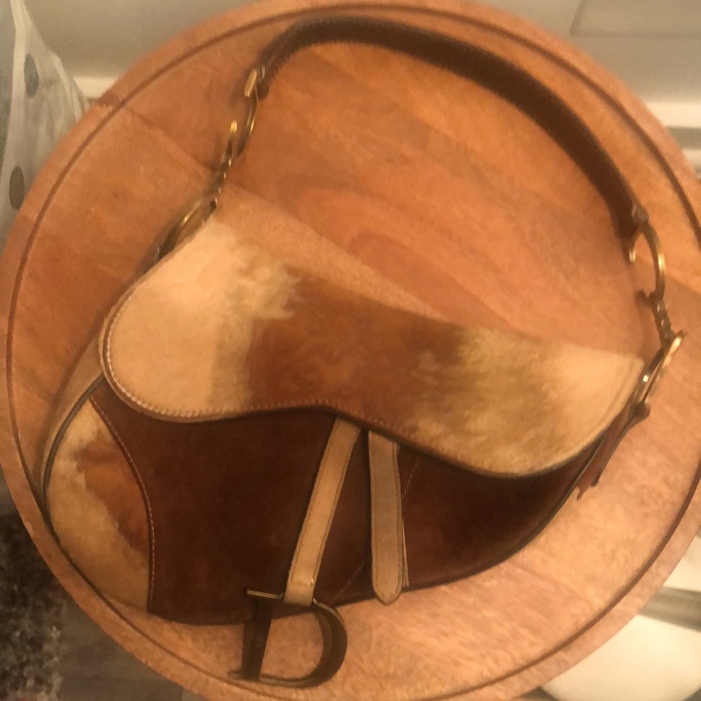 Authentic Christian Dior Pony Saddle Bag